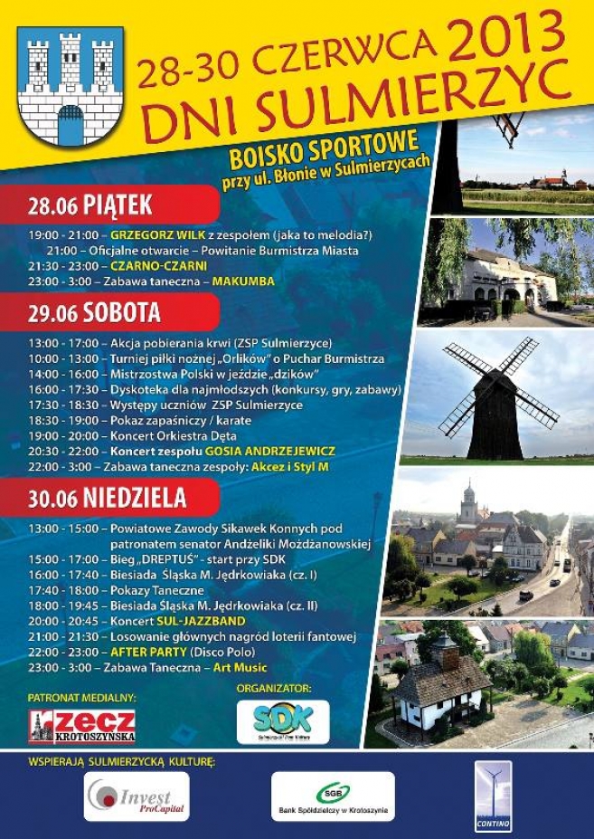 Dni Sulmierzyc coraz bliżej