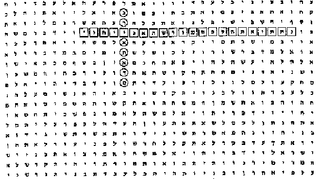 Odszyfrowany fragment Tory z napisem głoszącym: kosmita z Lisanu w ziemi Moabu obok Góry