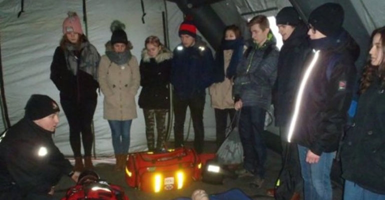 Strażacy uczyli, jak bezpiecznie spędzić ferie