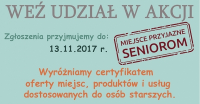 Zgłoś miejsca dla osób starszych