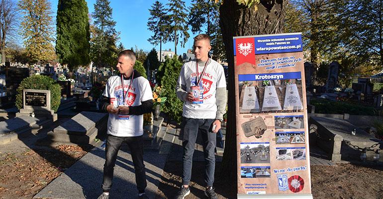 Kibice zbierają na renowację grobów