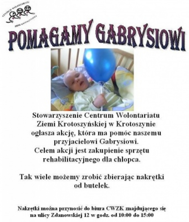 Pomoc dla Gabrysia