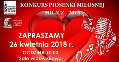 Trwają zapisy na Konkursie Piosenki Miłosnej