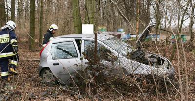 Puntem wjechał w płot[gallery]