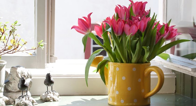 Budząca się do życia przyroda jest świetną inspiracją, gdy chcemy modnie udekorować okna