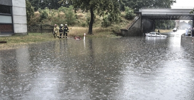 Ulewa znów sparaliżowała miasto[gallery][wideo]