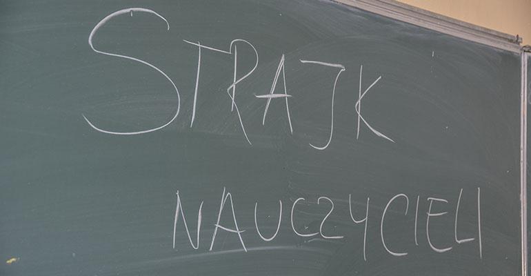 Jak strajkowały szkoły w Kobylinie