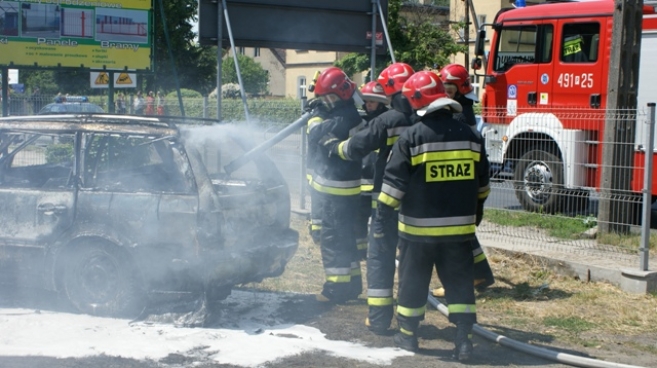 Stanął w płomieniach