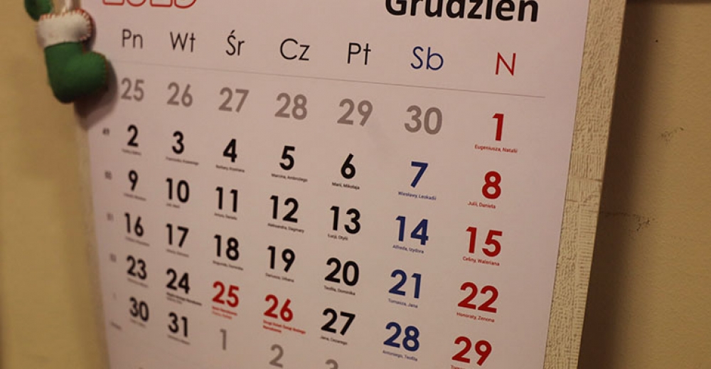 Praca urzędów w okresie świąteczno-noworocznym