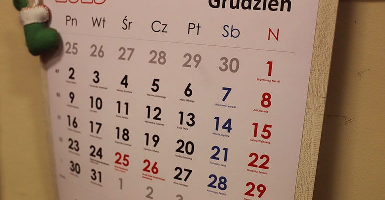 Praca urzędów w okresie świąteczno-noworocznym