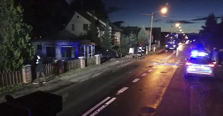 Kolizja samochodów w Krośnicach