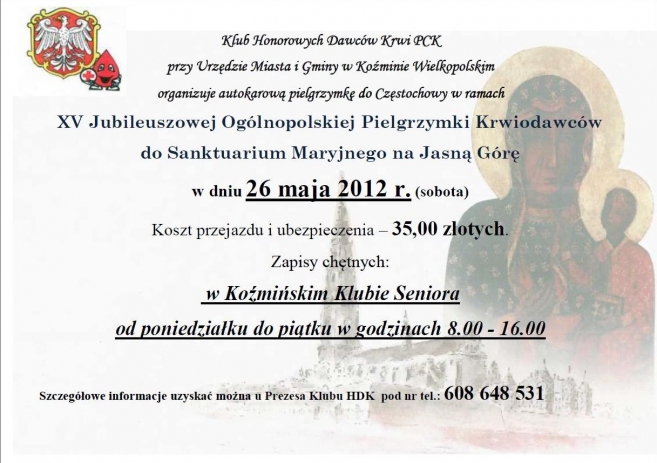 Pielgrzymka do Częstochowy