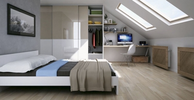 Sypialnia na poddaszu