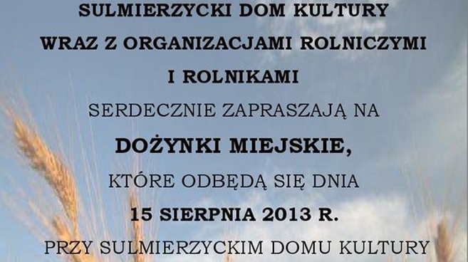 Dożynki Miejskie w Sulmierzycach