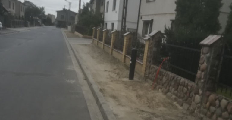 Nowe chodniki na Sobieskiego