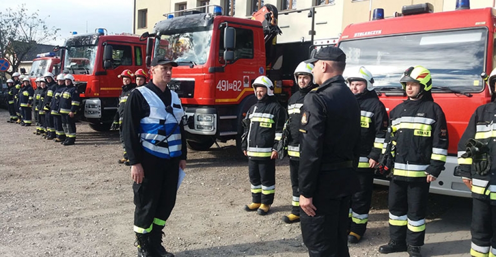 Ćwiczenia powiatowego plutonu ratowniczego