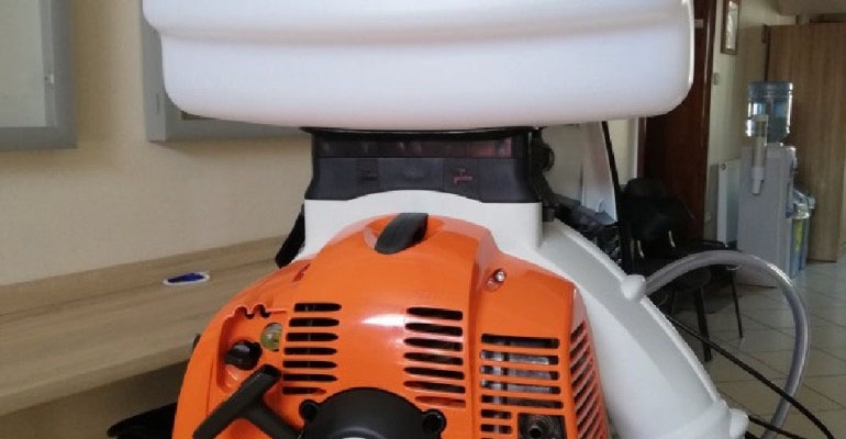 Chlebowski kupił urządzenie do dezynfekcji