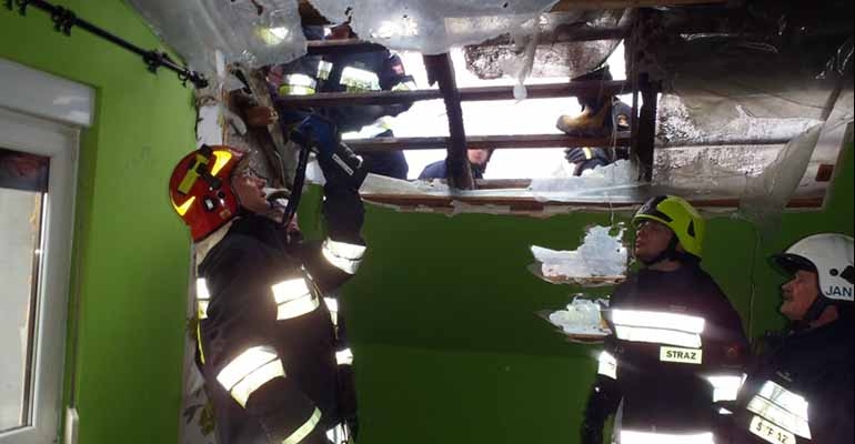 Paliło się poddasze