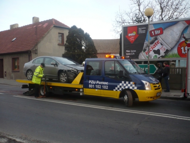 Kolizja na skrzyżowaniu