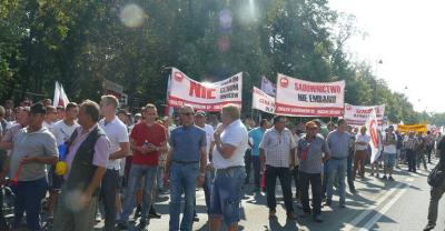 Protest producentów owoców miękkich