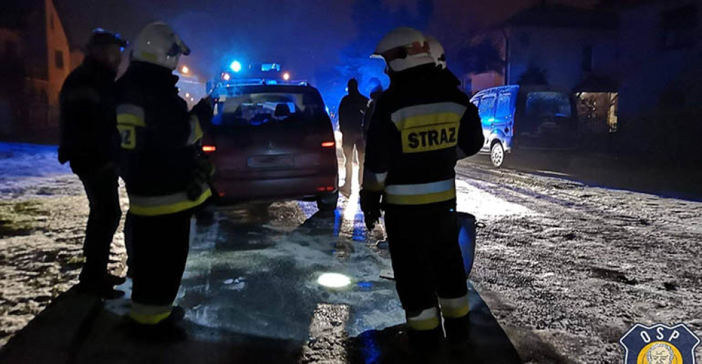 Uszkodził samochód