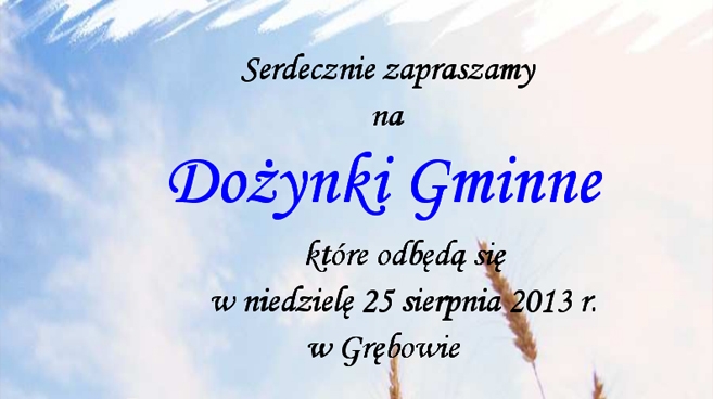 Dożynki Gminne w Grębowie