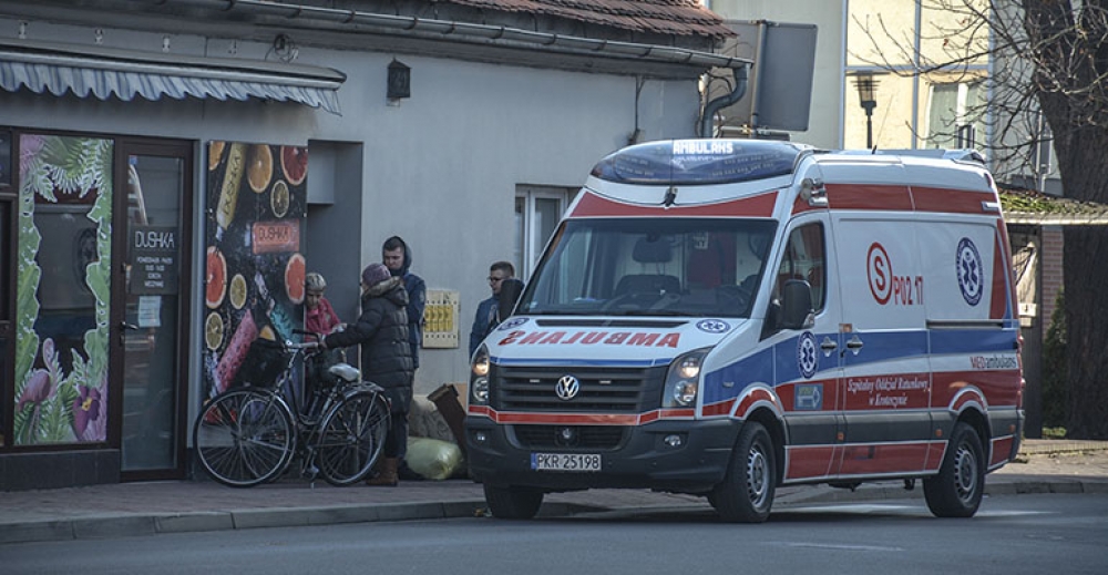 Potrącenie rowerzystki