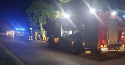 Pijany 22-latek z Krotoszyna wjechał do rowu