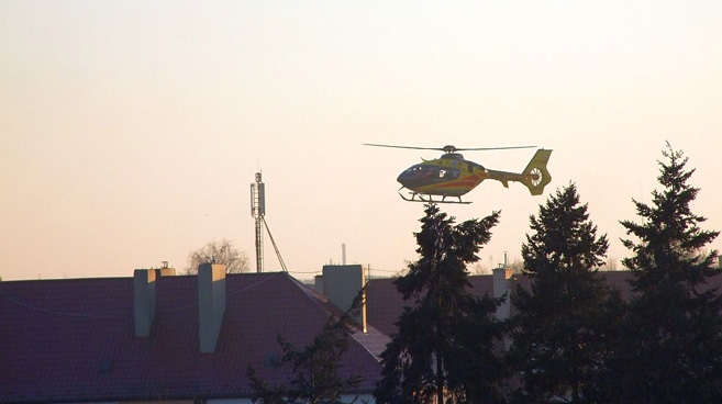 Drugie lądowanie śmigłowca