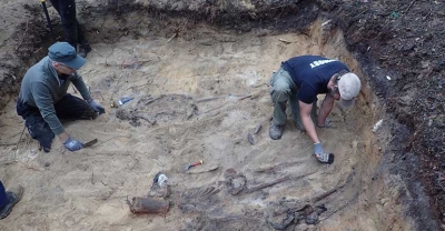 W Lutogniewie na terenie żwirowni znaleziono szczątki czterech niemieckich żołnierzy