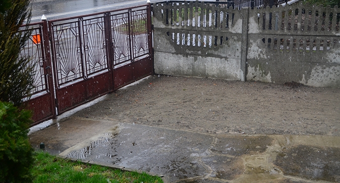 Śnieżny początek kwietnia w Krotoszynie