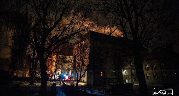 Pożar sadzy w szkole[gallery]