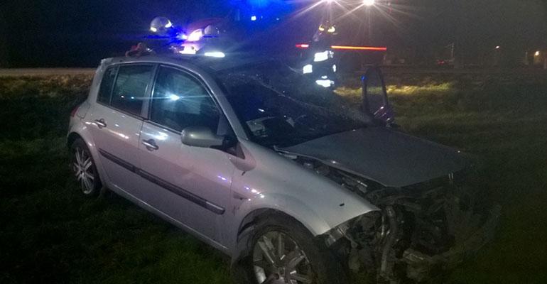 Kierowca wypadł z samochodu