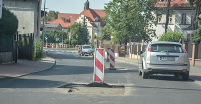 Slalomem na ulicy Łąkowej