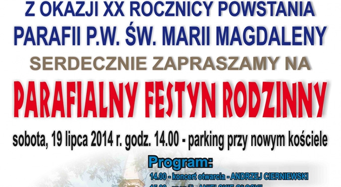 Festyn na 20-lecie parafii