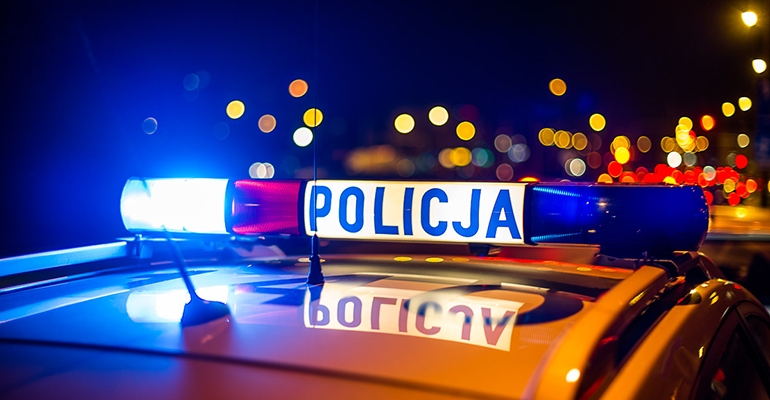 Wylądowała w rowie