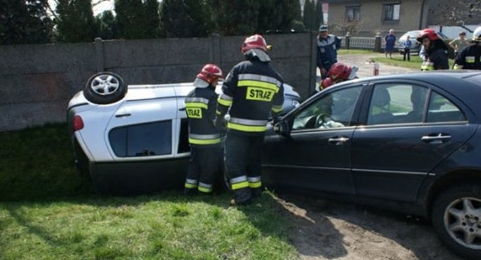 Zderzenie osobówek w Gałązkach