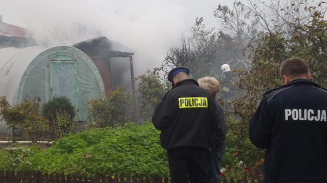 Po altance, która stanęła w ogniu nie pozostało prawie nic