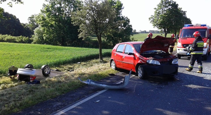 Wypadek na krajowej 15-tce