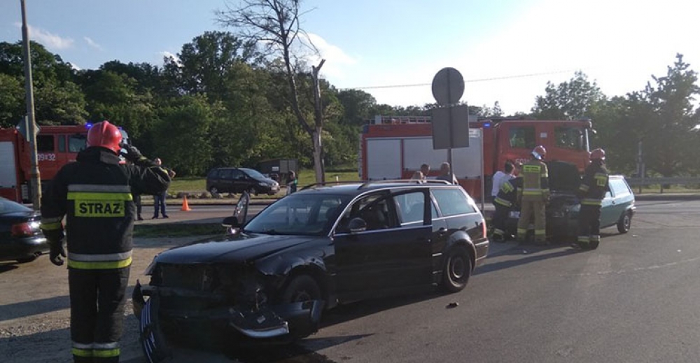 Kolizja drogowa na ul. Krotoszyńskiej