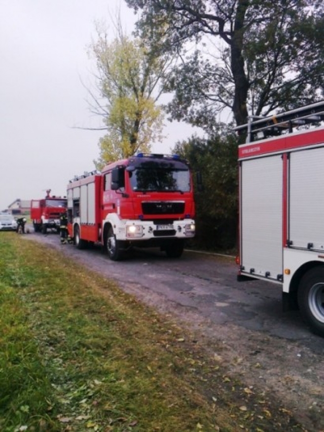 Pożar w domu jednorodzinnym
