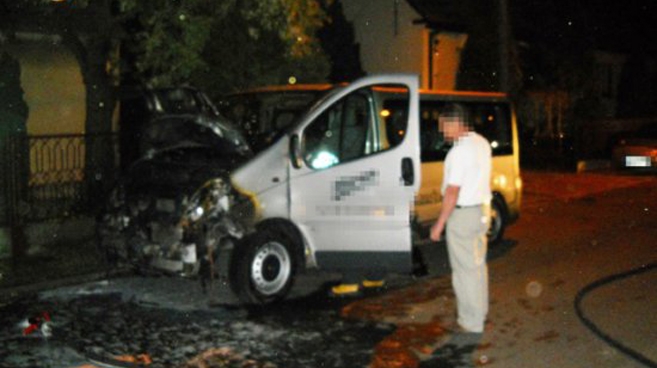 Zapalił się samochód