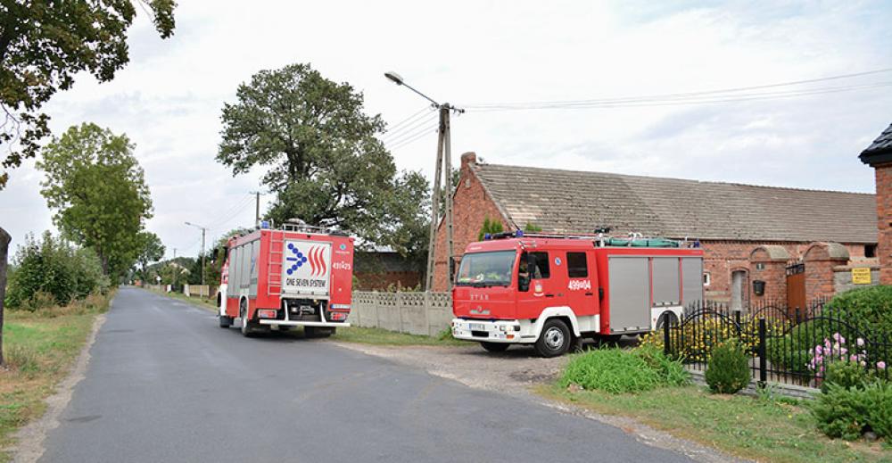 Pożar chlewni w Starkówcu