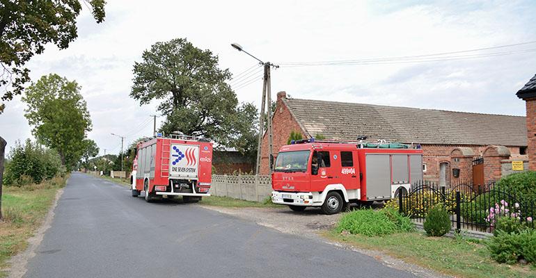 Pożar chlewni w Starkówcu