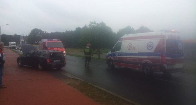 Wypadek na ulicy Zdunowskiej w Krotoszynie