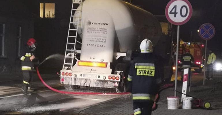 Wyciek paliwa na „krajówce”