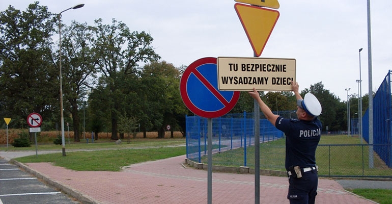 Kontrola oznakowania dróg przy szkołach
