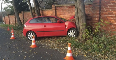 Wypadek na drodze w pobliżu Czarnogoździc