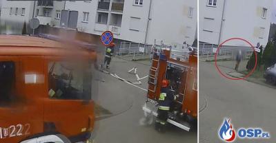 Zapalił się wózek dziecięcy