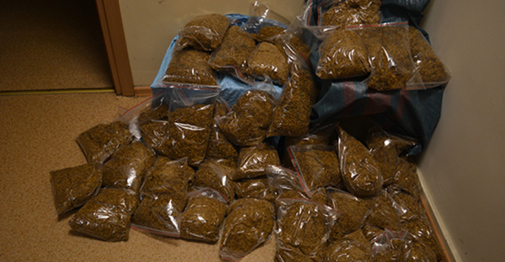 W workach było ponad 20 kg tytoniu